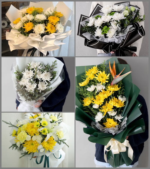 贵州遵义红花岗区三渡镇双河村白事花束代送